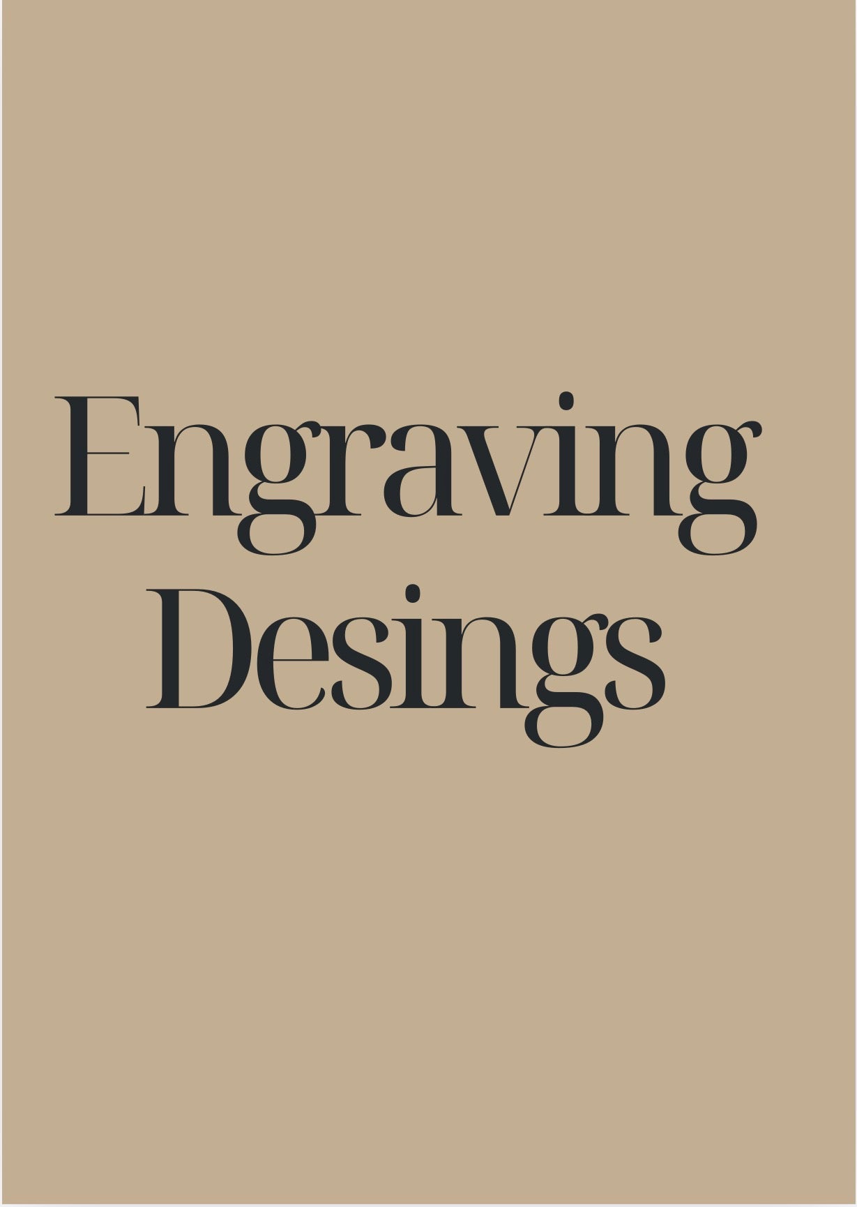 Engraving Desings