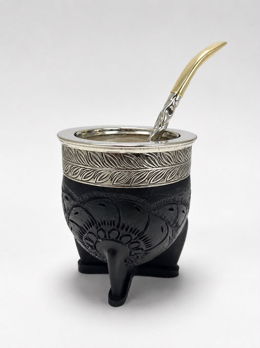 Mate imperial cuero labrado